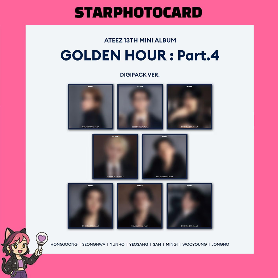 [READY STOCK] ATEEZ - GOLDEN HOUR PART 4 DIGIPACK VER