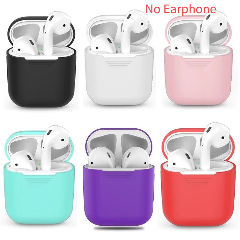 Capa Para AirPods 1/2 Fone De Ouvido À Prova De Choque TPU Silicone Protetor Macio Fones Bluetooth i12 (Sem)