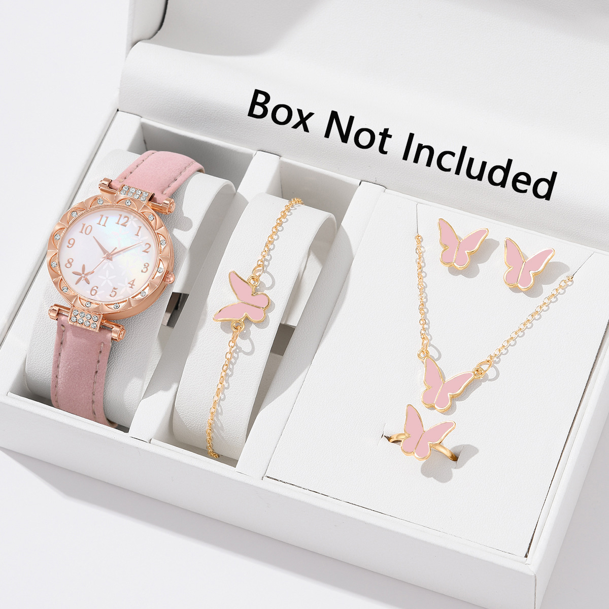 Conjunto De Relógio Feminino De Quartzo Para Presente Elegante | Vários Estilos Elegantes A Mulher Moderna