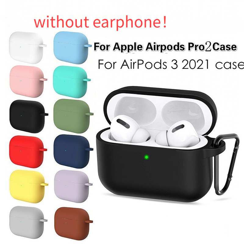 Sem Fone De Ouvido !] Capa De Silicone Premium Para AirPods Pro 2/1/3a Geração-Protetora Espessada Com Design Criativo ,