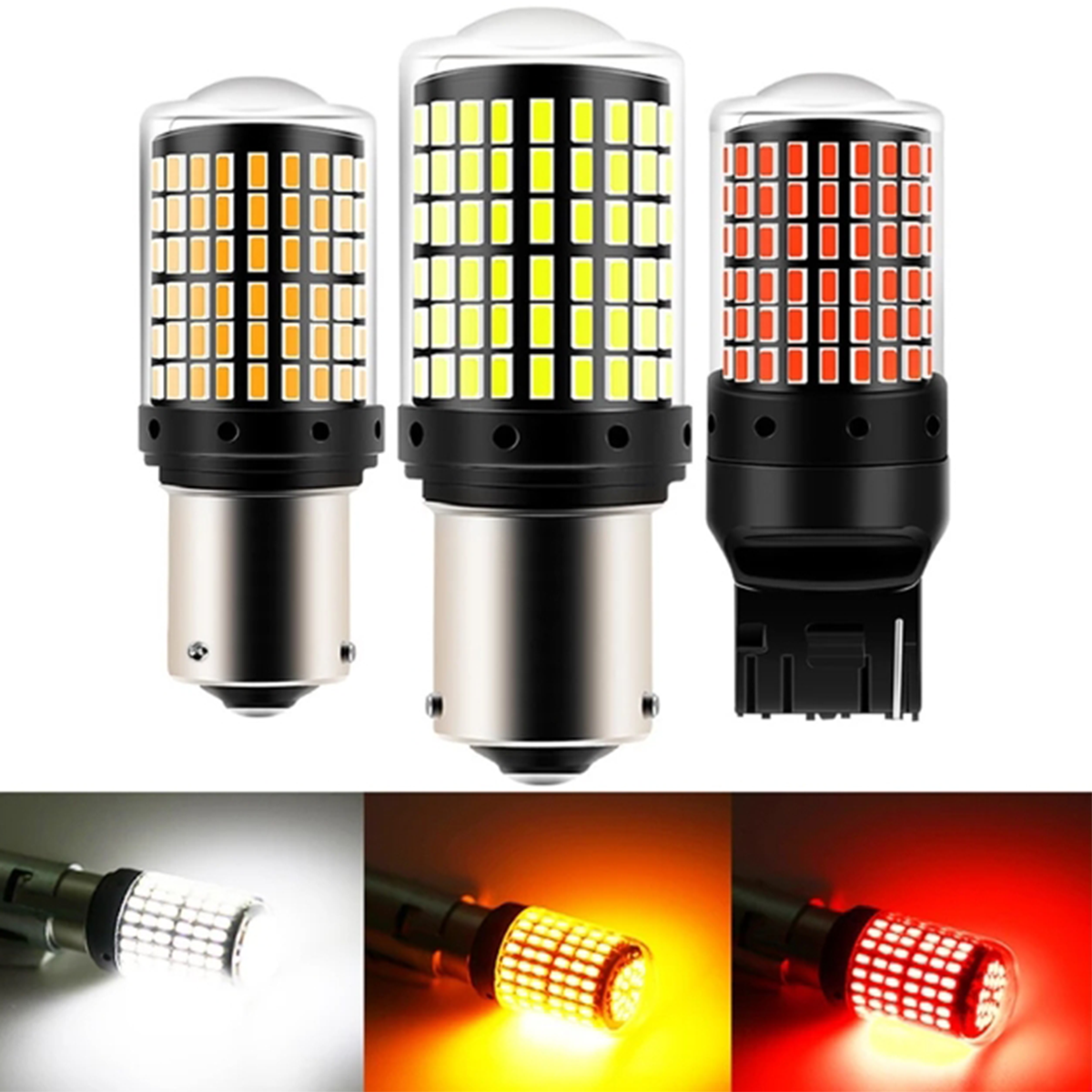 Oprah 2x 3014 144SMD Canbus Lâmpadas LED Para Sinais De Volta S25 1156 P21W BA15S , T20 7440 W21W
