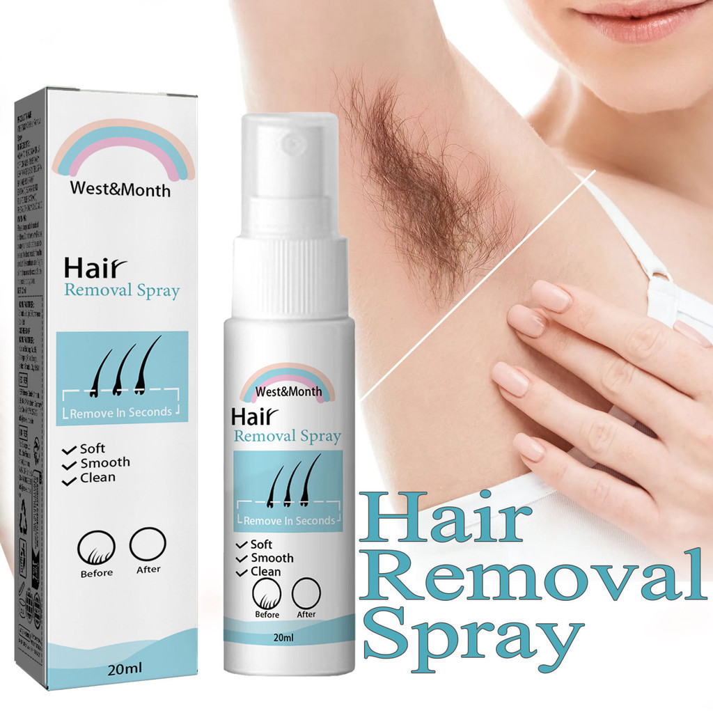 Spray Depilatório Indolor Para Mulheres E Homens, 20ml, Para Biquíni, Áreas Privadas, Corpo E Pernas