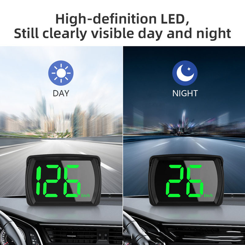 Display de Cabeça Alta Montado no Carro Beidou GPS Velocímetro Universal Dispositivo de Posicionamento por Satélite.