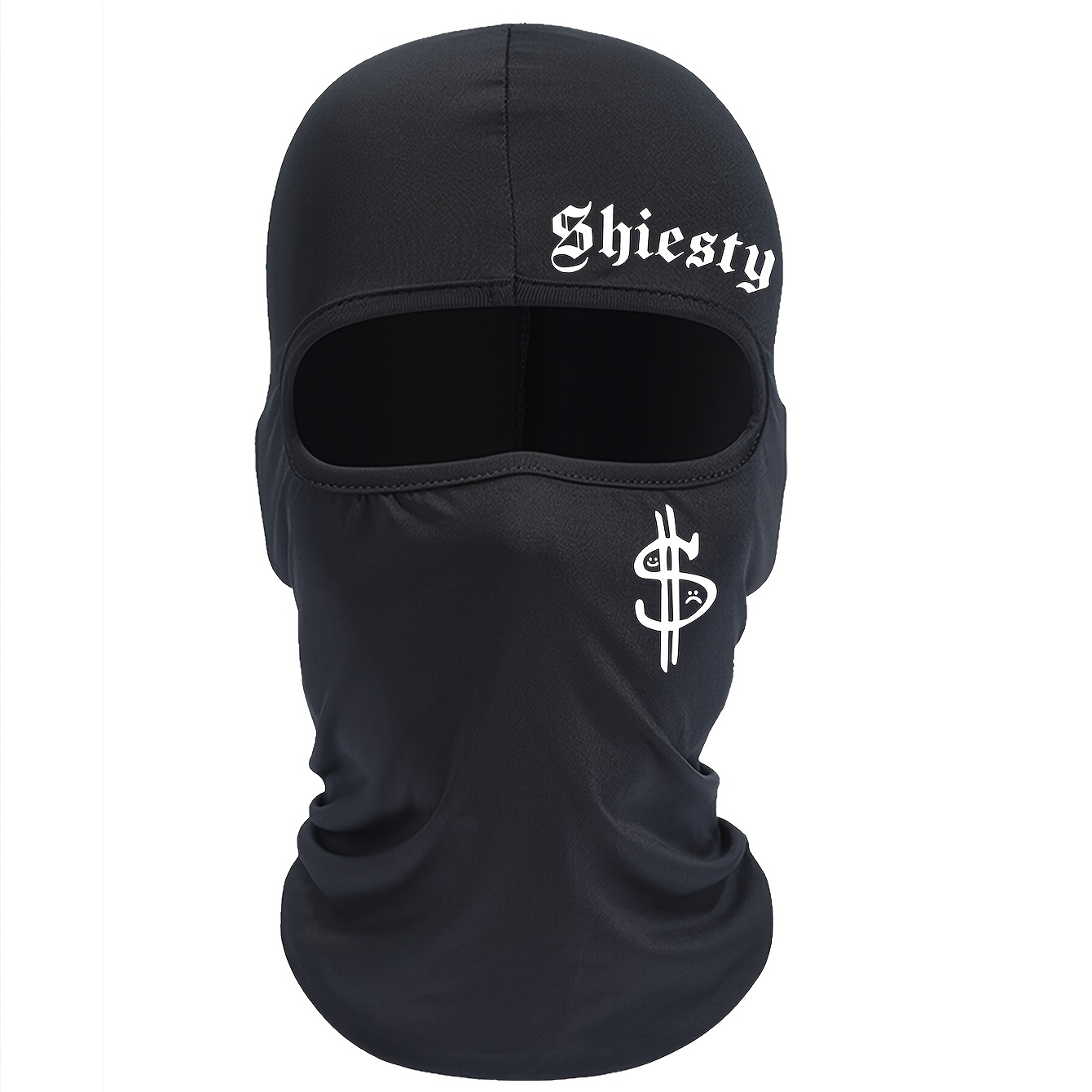 Máscara de Rosto Balaclava Respirável Shiesty Y2k Hip Hop com Estampa de Dólar, Ideal para Motociclistas e Atividades ao