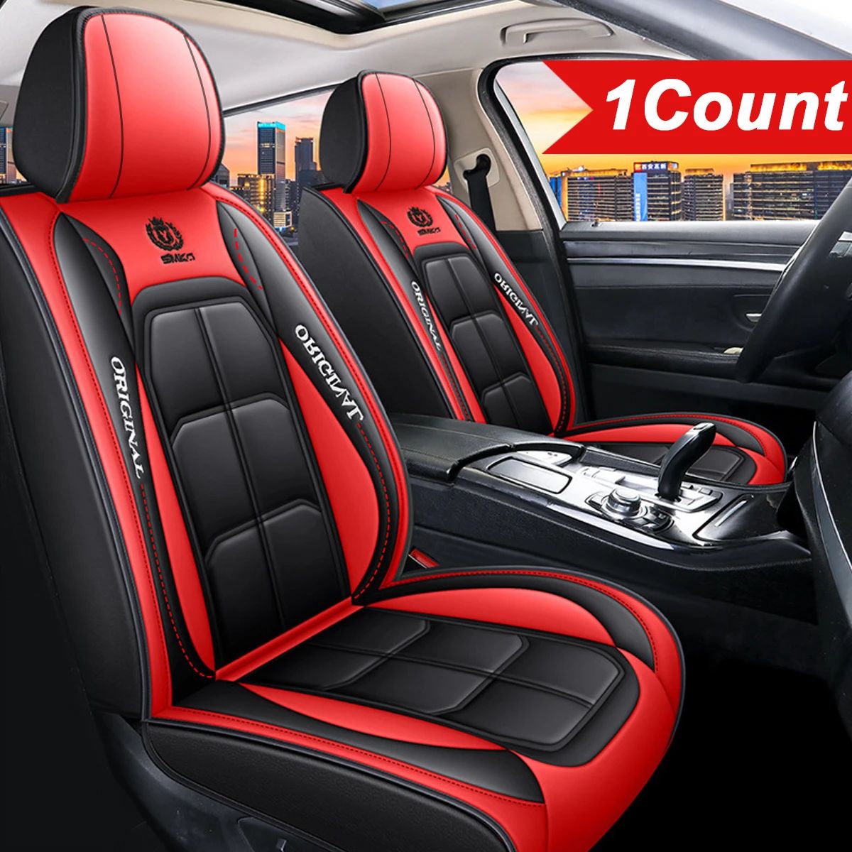Capa De Assento Universal De Couro PU Premium Para Carro , 1 Peça Frontal Ou Conjunto Completo De Almofada Interior À Pr