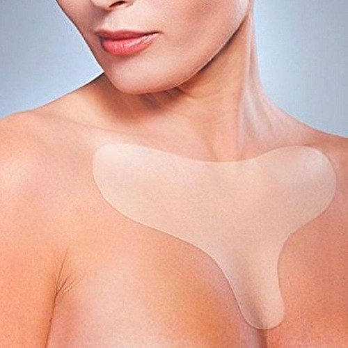  Almofadas de Silicone em Forma de T para Colarinho Recicláveis Suavizam Sua Pele e Previne o Envelhecimento da Pele