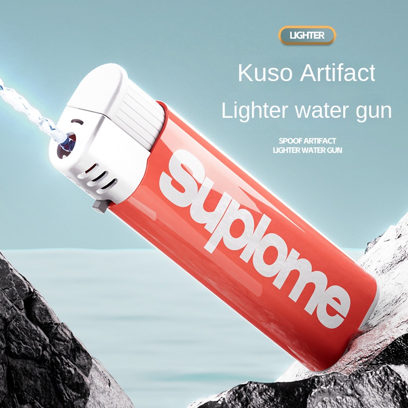  Isqueiro de Brinquedo para Água e Jato de Água de Longo Alcance, Pistola de Pressão Divertida para Brincadeiras e