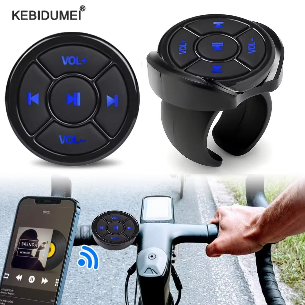  Carro de Controle Remoto Compatível com Bluetooth Botão de Volante Universal para Android IOS Volume de Mídia