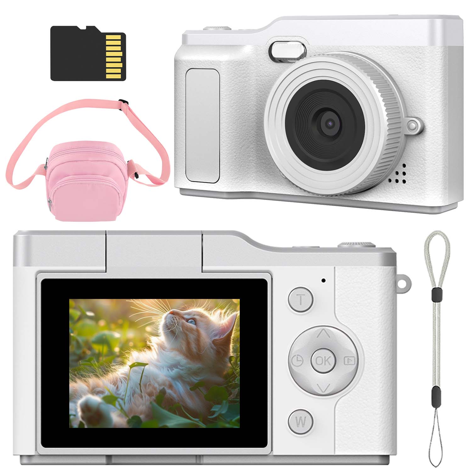 Câmera Selfie HD Gravador De Vídeo Digital Brinquedo Portátil , Presente De Aniversário De Natal Para Crianças