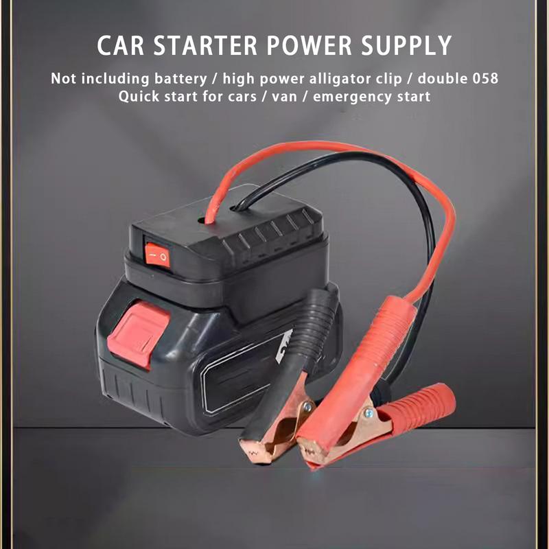 Adaptador Portátil Para Partida De Salto , Cabo Elétrico Makita , Carregador De Carro De Lítio Com Testador De Bateria D