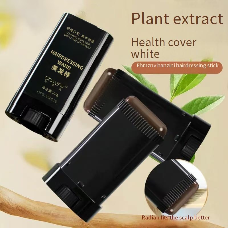 Hanzini Root Concealer Stick : Retoque De Cor De Cabelo Movido A Plantas Com Cobertura De Longa Duração E Resistente Ao 