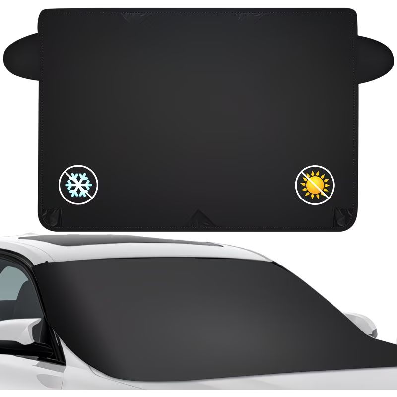  Capa Protetora Magnética para Para-brisa Dianteiro à Prova d'Água - Proteção contra Neve e Sol para Carros