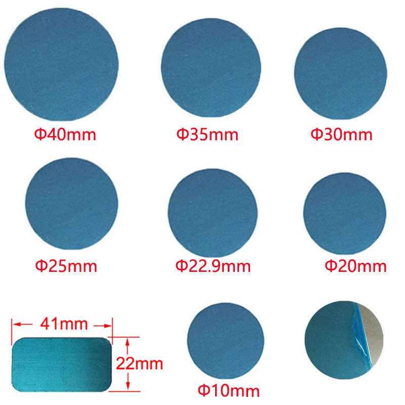 10pcs 10mm 15mm 20mm 25mm 30mm 35mm 40mm 41x22mm Chapas Metálicas De Ferro Em Disco Para Suportes Magnéticos De Telefone Carro