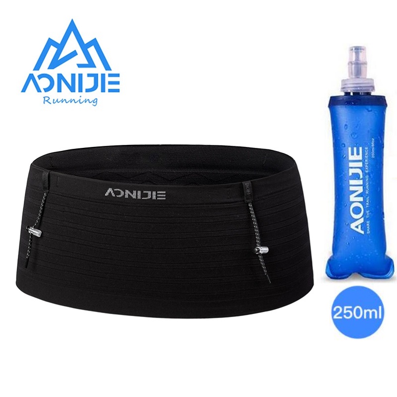AONIJIE W8116 Esportiva Elástica Tecida Cintura Trilha Corrida Correia Hidratação Telefone Porta